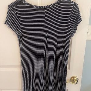Olivia Rae Black and White Striped T-shirt dress, size large